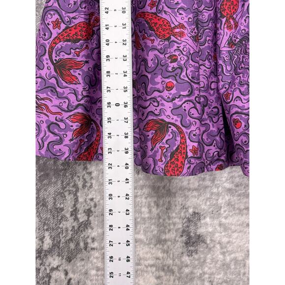 New Vixen Micheline Pitt Dress XS Womens Sea Creature Print Fit Flare - Picture 6 of 8